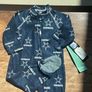 DALLAS COWBOYS RAGLAN FULL ZIP SLEEPER